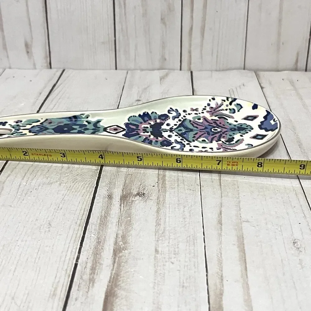 Anthropologie Lilia Spoon Rest Ceramic 8.5
